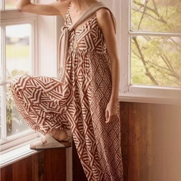 Anthropologie Lounge Jumpsuit in Green XL - Picture 8 of 8